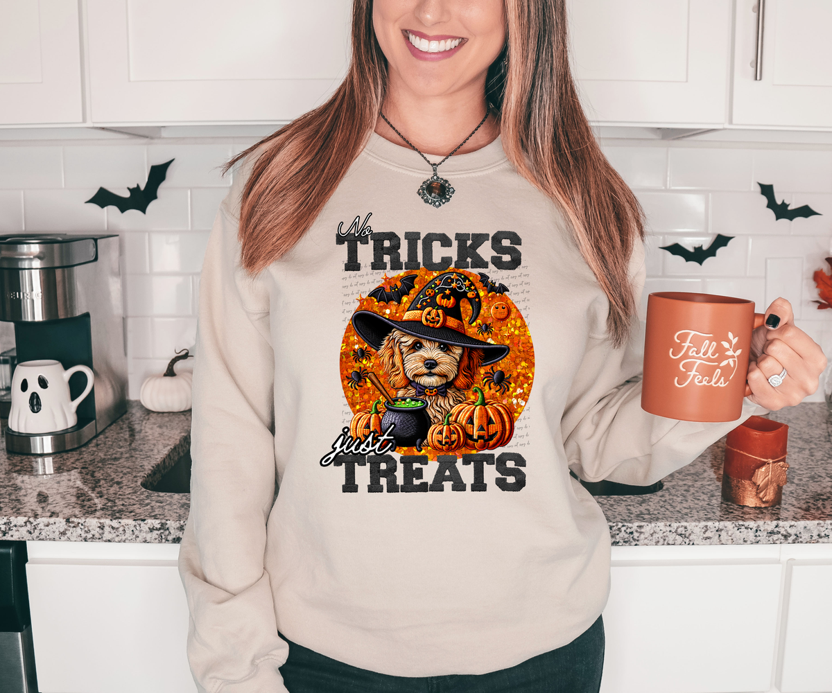 No Tricks Just Treats Cavapoo 42814 DTF transfer