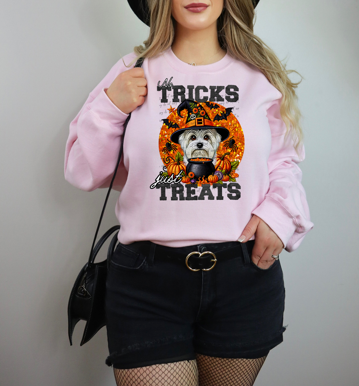 No Tricks Just Treats Maltese 42822 DTF transfer