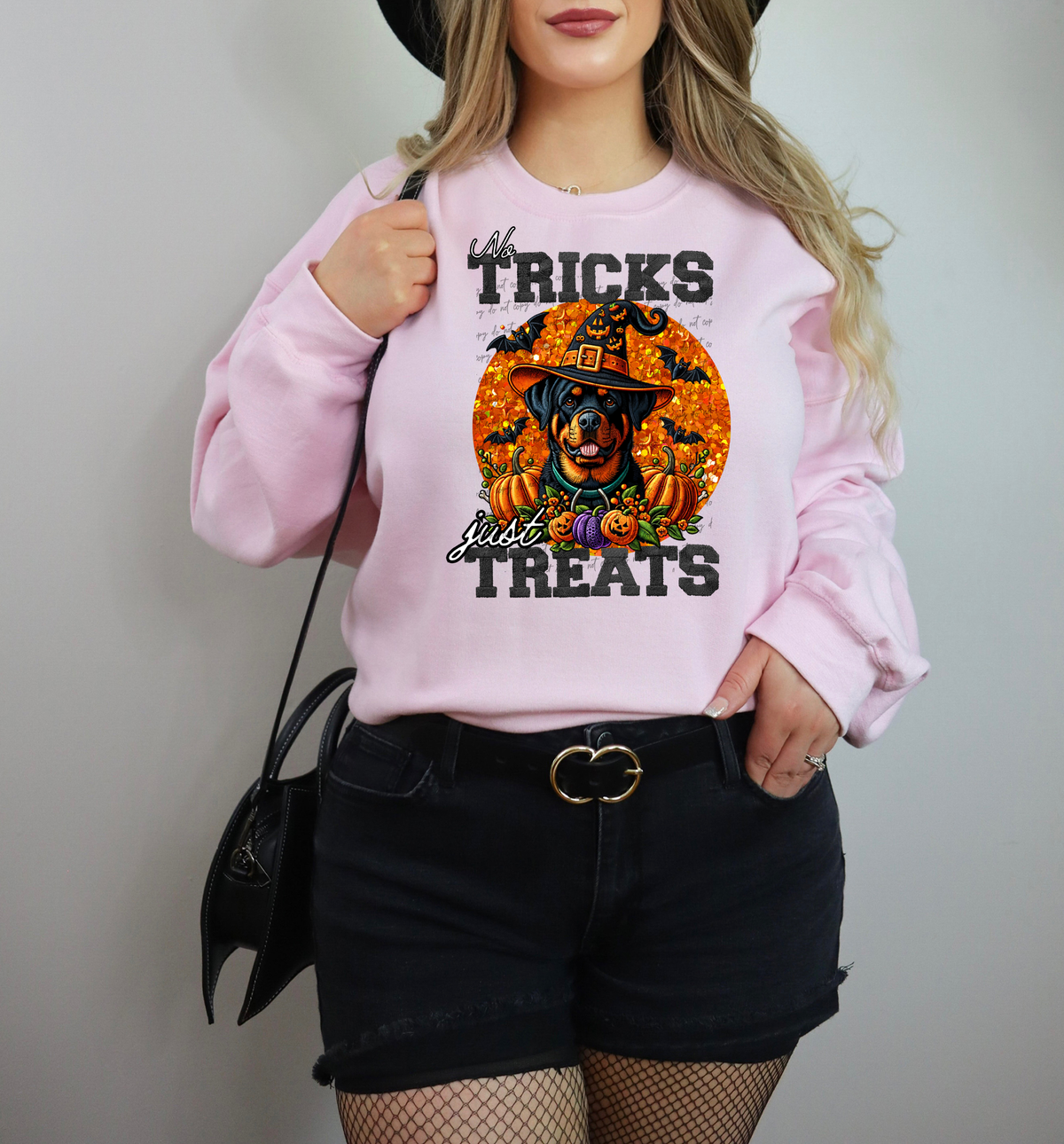 No Tricks Just Treats Rottweiler 42825 DTF transfer