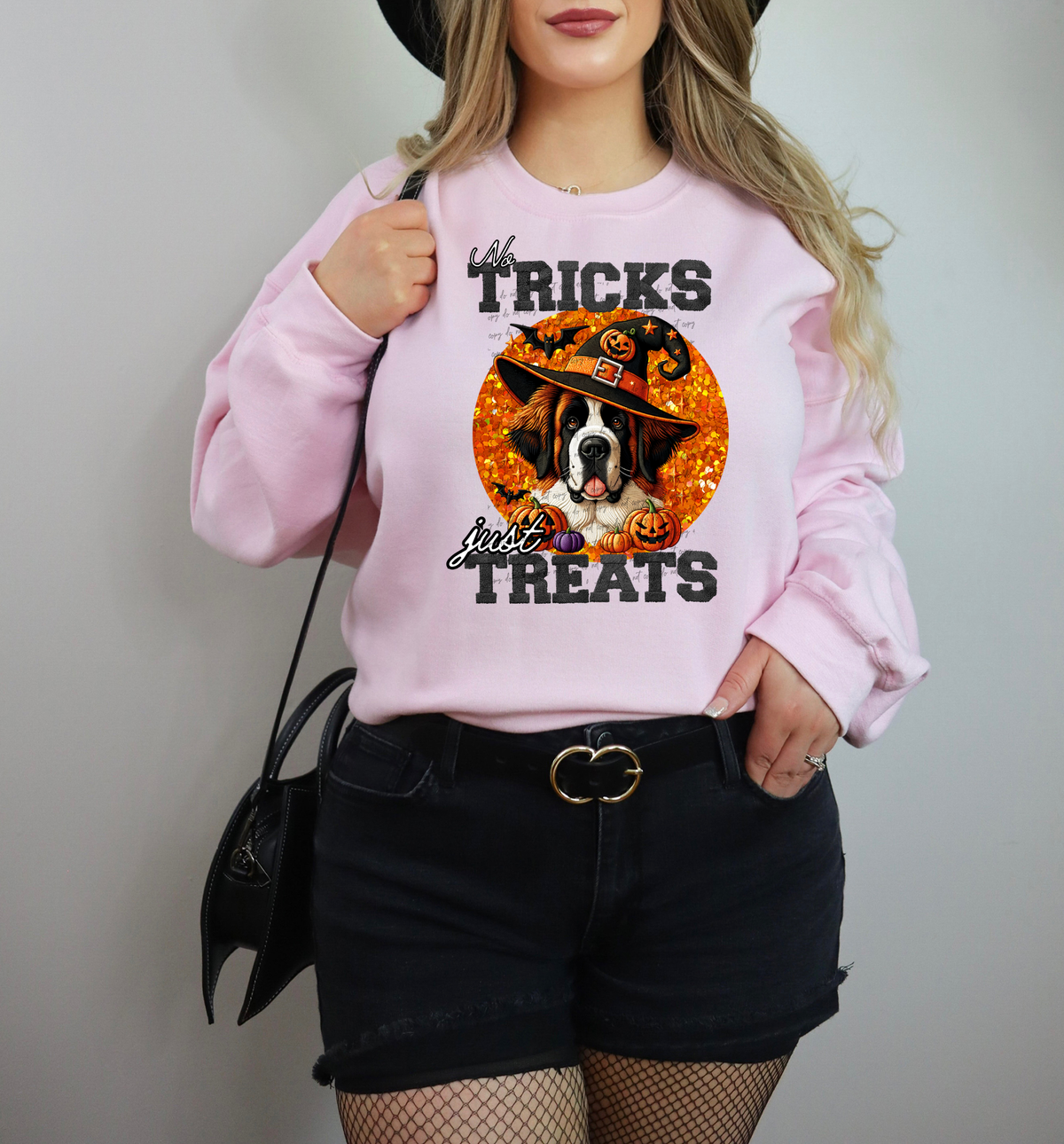 No Tricks Just Treats St Bernard 42828 DTF transfer