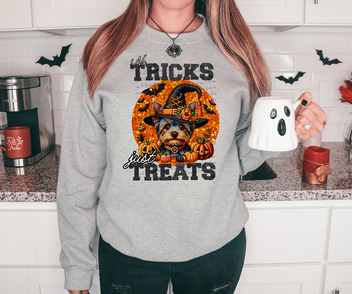 No Tricks Just Treats Yorkshire 42832 DTF transfer