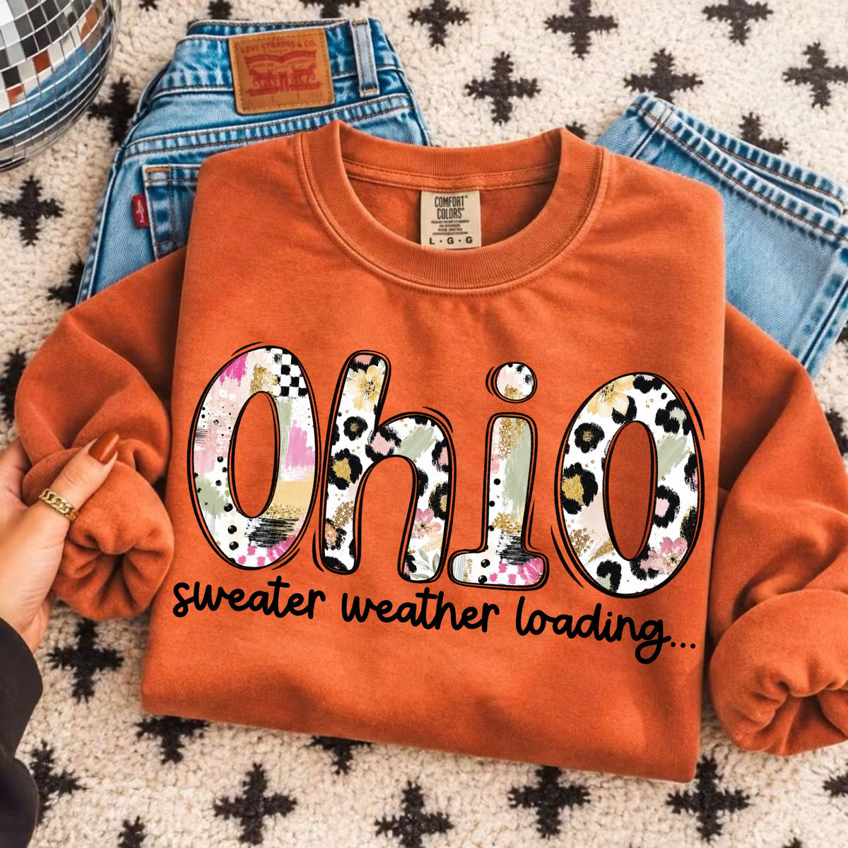 Ohio sweater weather loading (Vehement) DTF Transfer