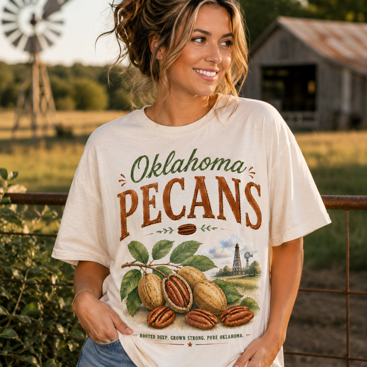 Oklahoma pecans (Parker) DTF Transfer