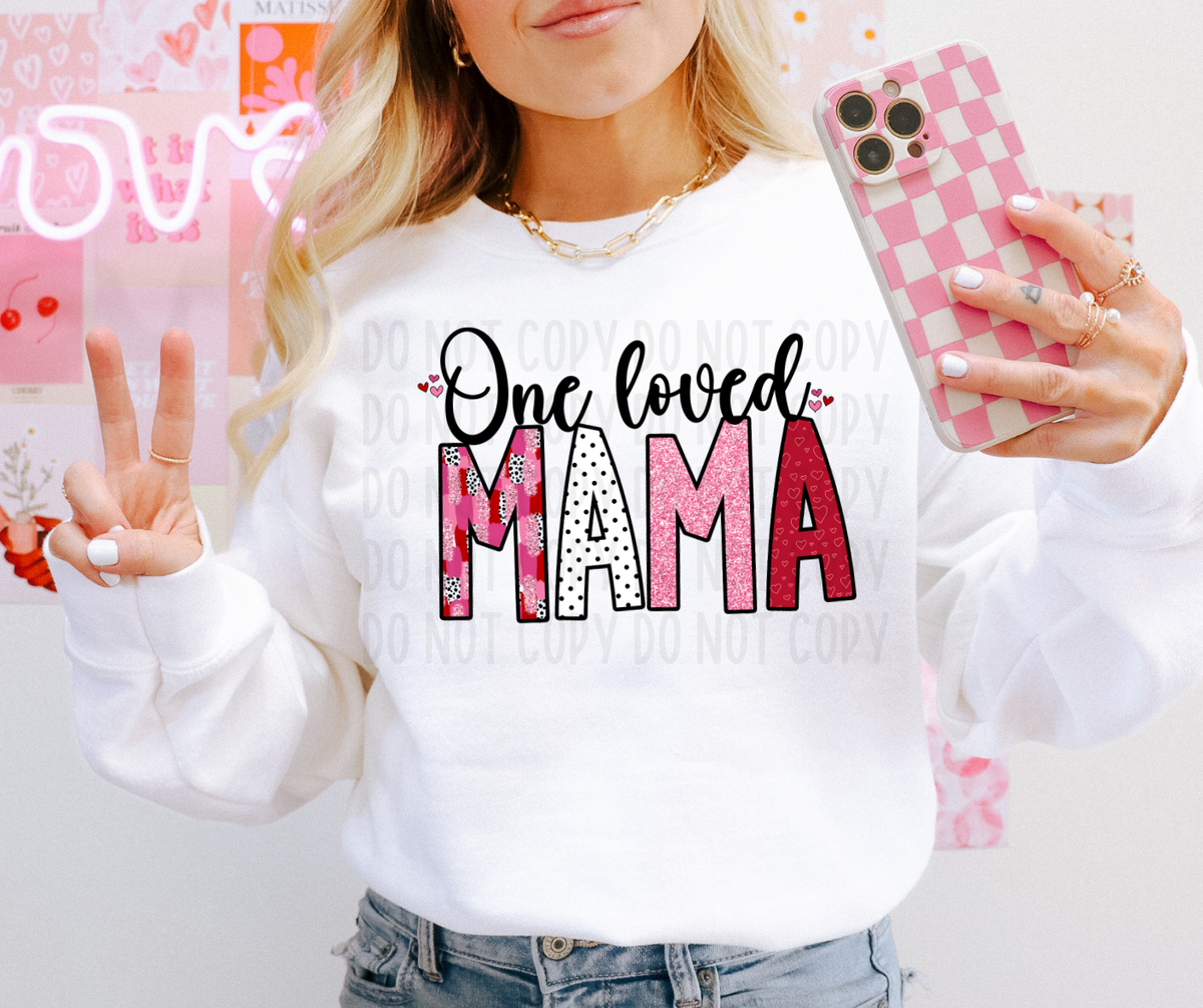 One loved Mama (canvista) DTF transfer