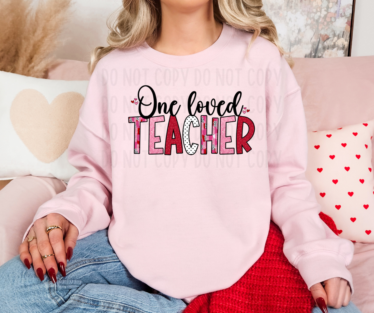 One loved Teacher (canvista) DTF transfer