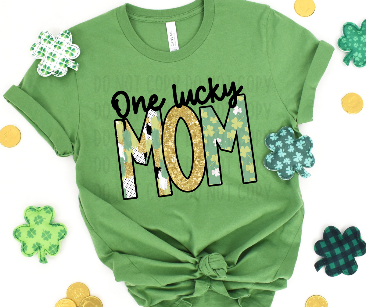 One lucky Mom (canvista) DTF transfer