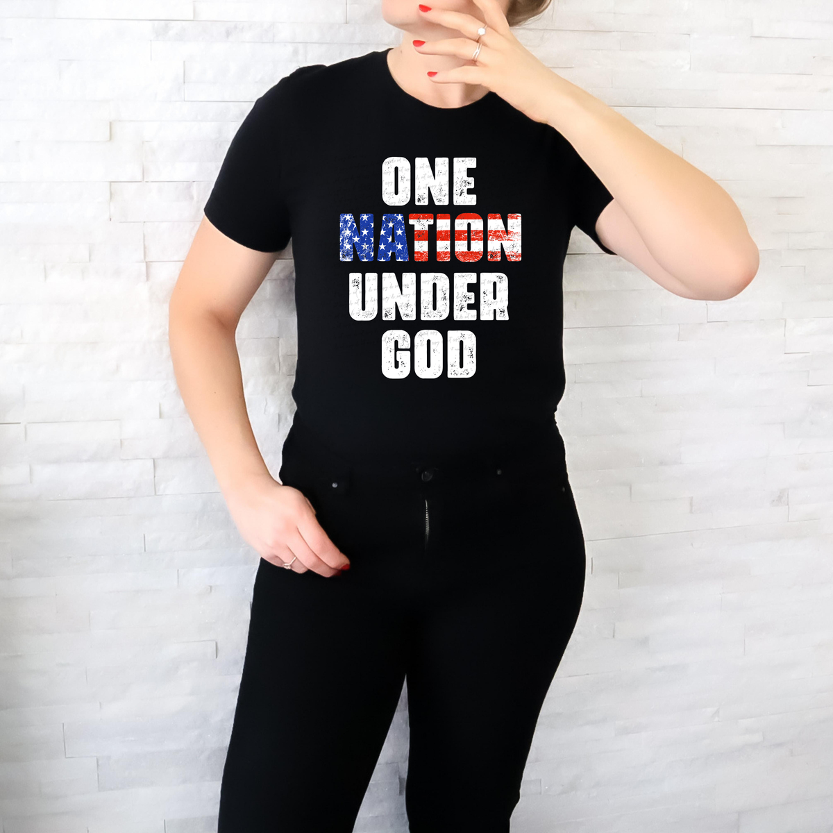 One Nation Under God 117164 DTF Transfer