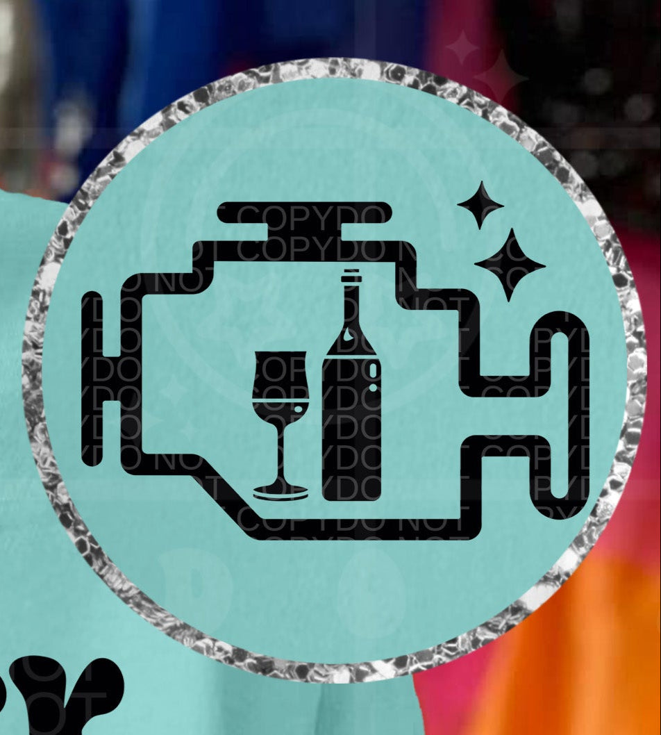 Oops my check alcohol light is on again POCKET (HW) DTF transfer