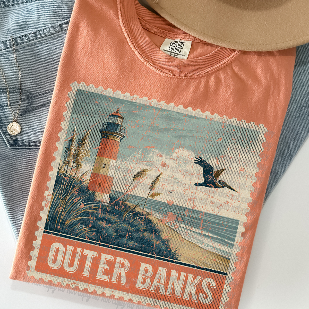Outer Banks Stamp (TTD) 102204 DTF transfer