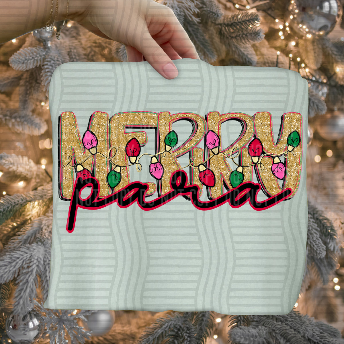 para merry with lights (caplinger) DTF Transfer