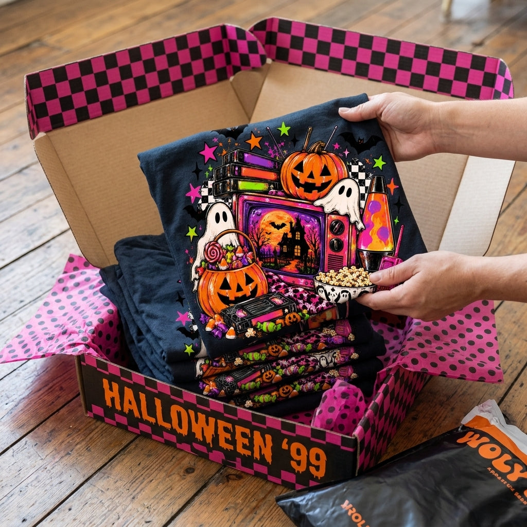 90's Halloween neon collage (Parker) DTF Transfer