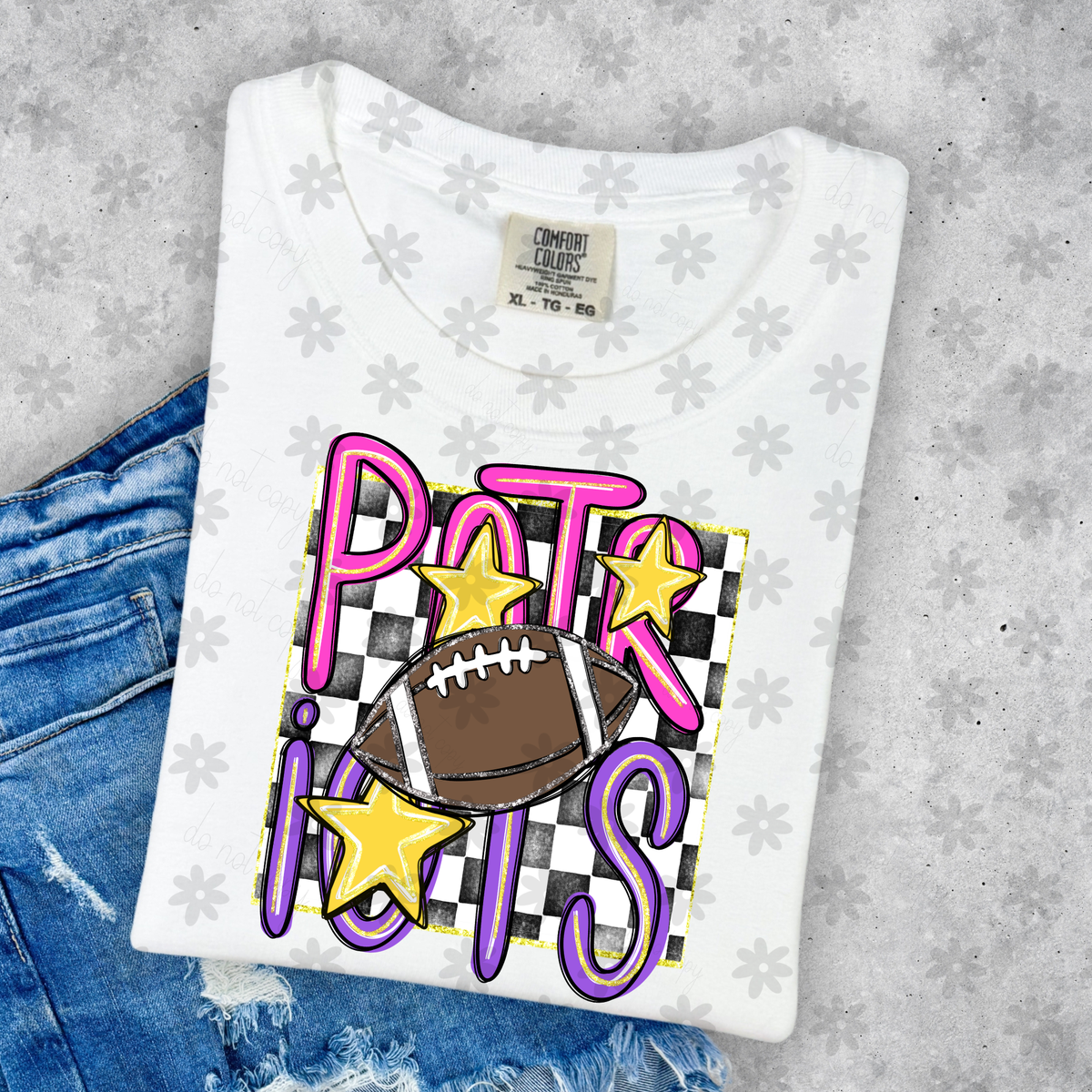Patriots Doodle Mascot (Dyed) DTF Transfer