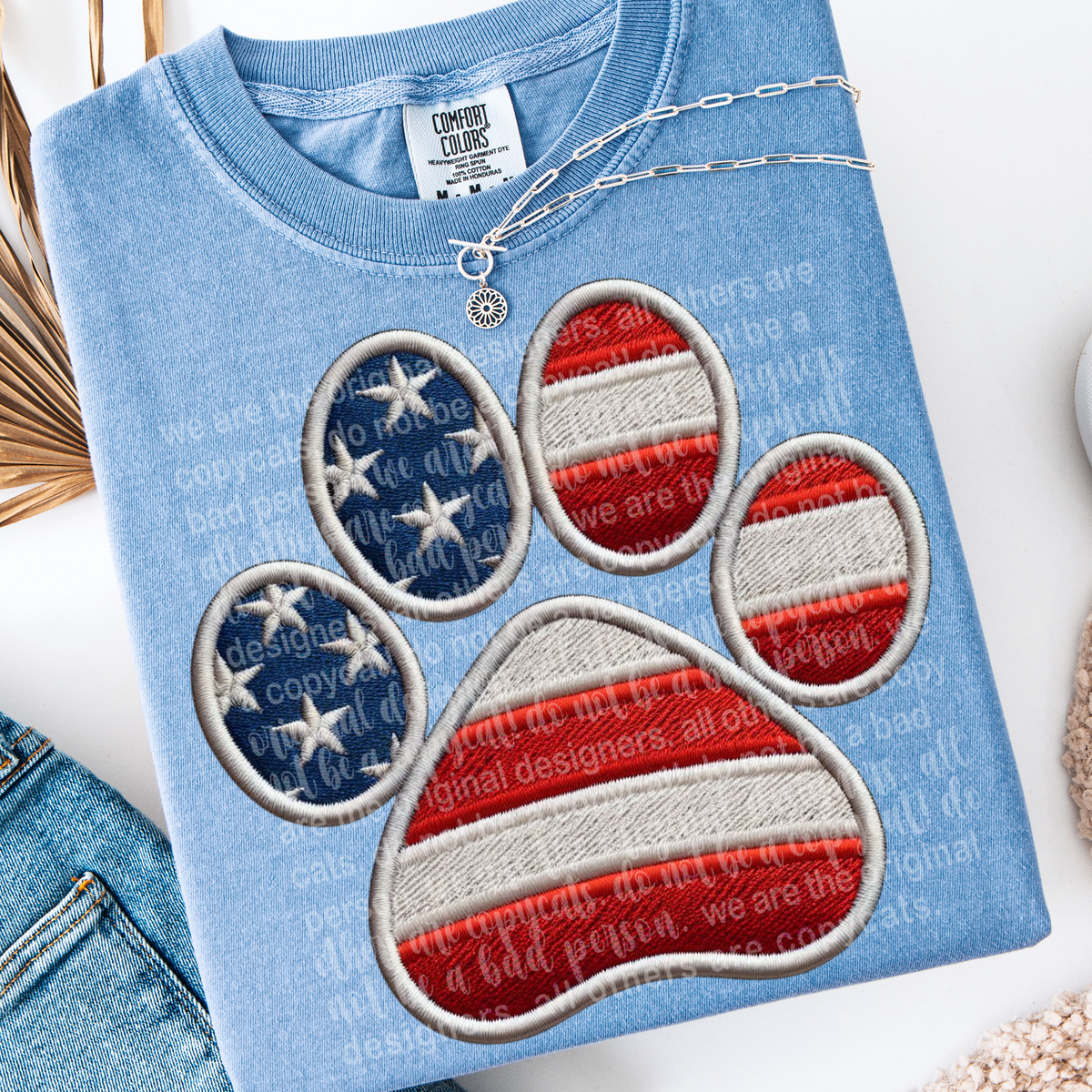Patriotic paw (TTD) 106865 DTF transfer