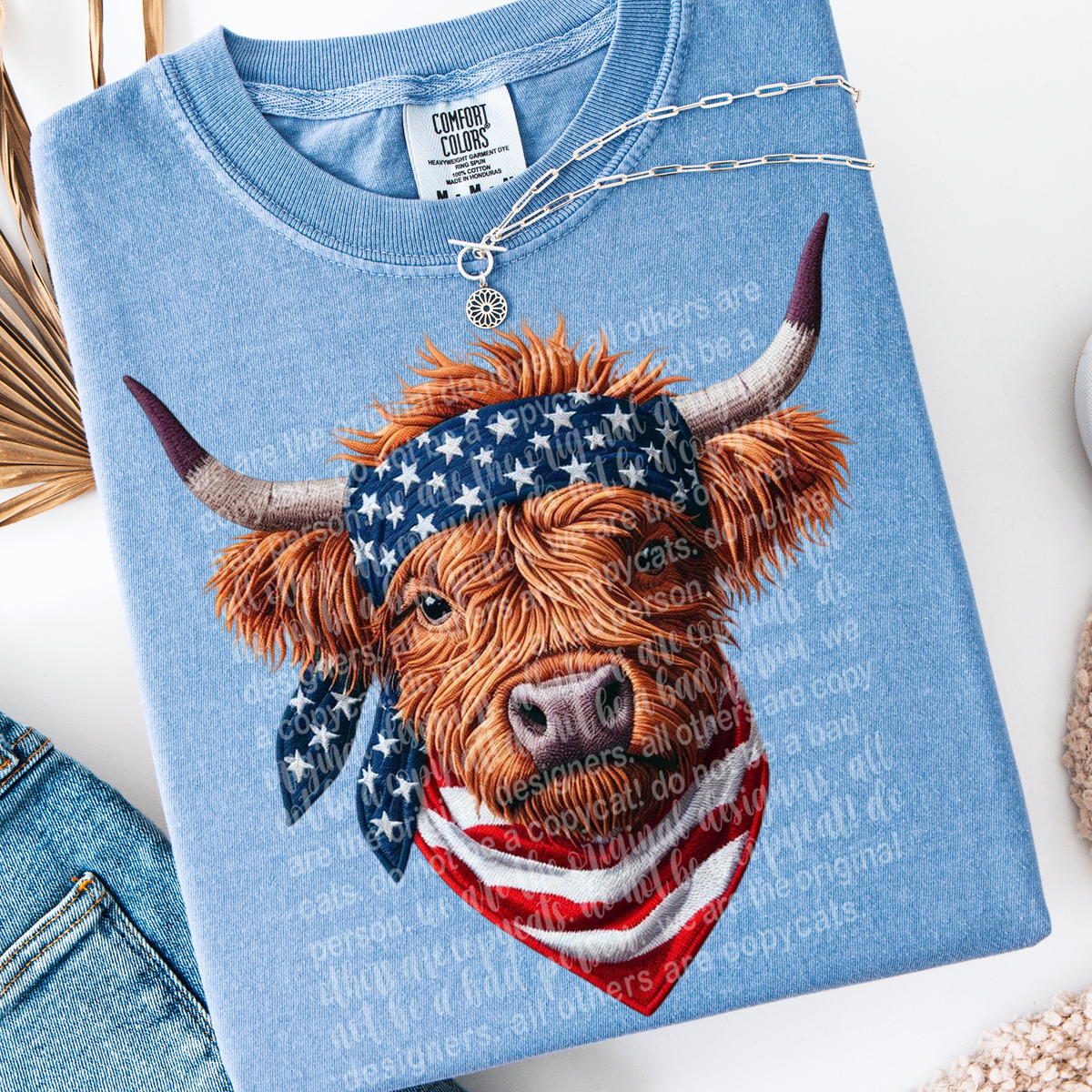 Patriotic highland (TTD) 106866 DTF transfer