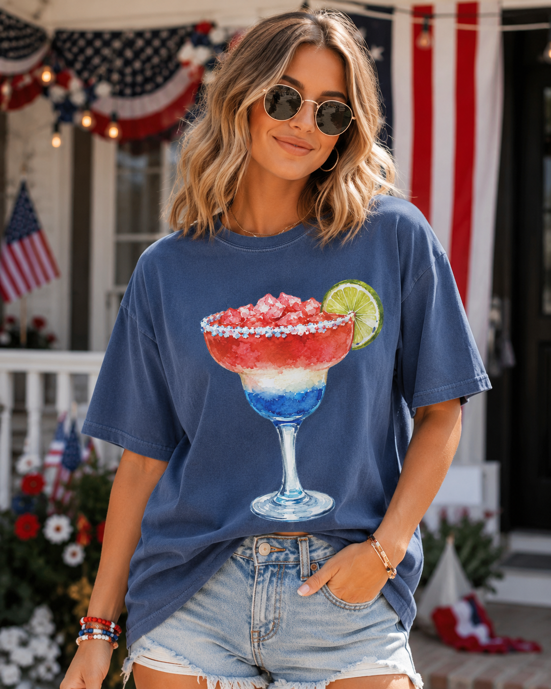 Patriotic margarita (Parker) DTF Transfer