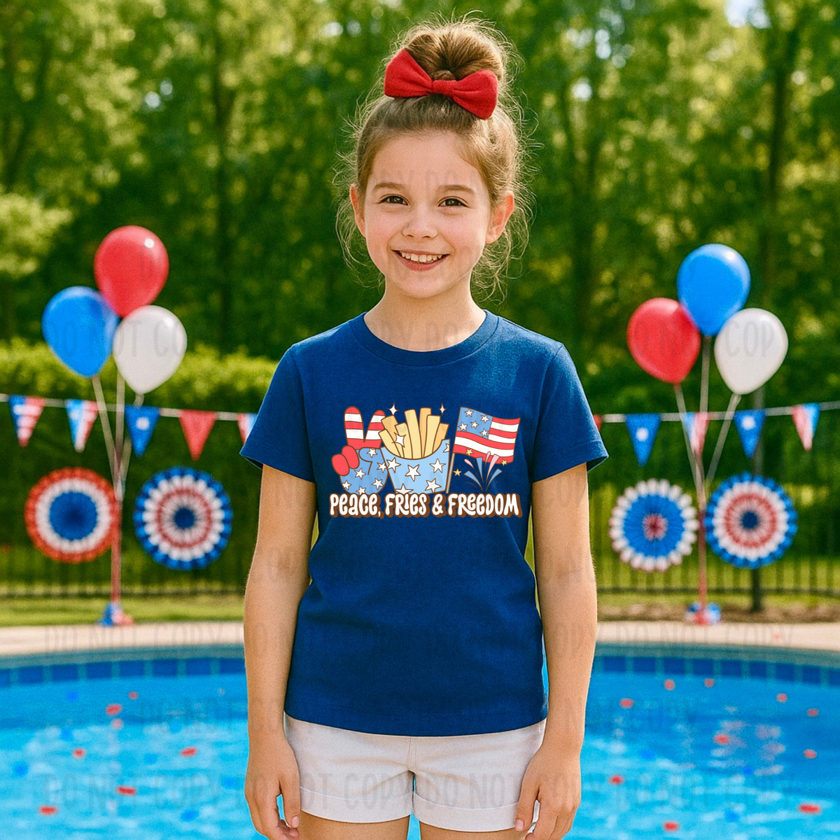 Peace Fries Freedom (Canvista) 101767 DTF transfer