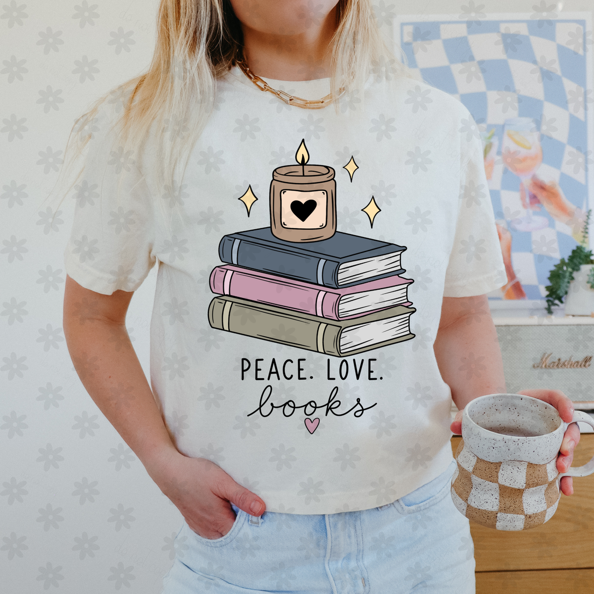Peace love books (Dyed) DTF Transfer