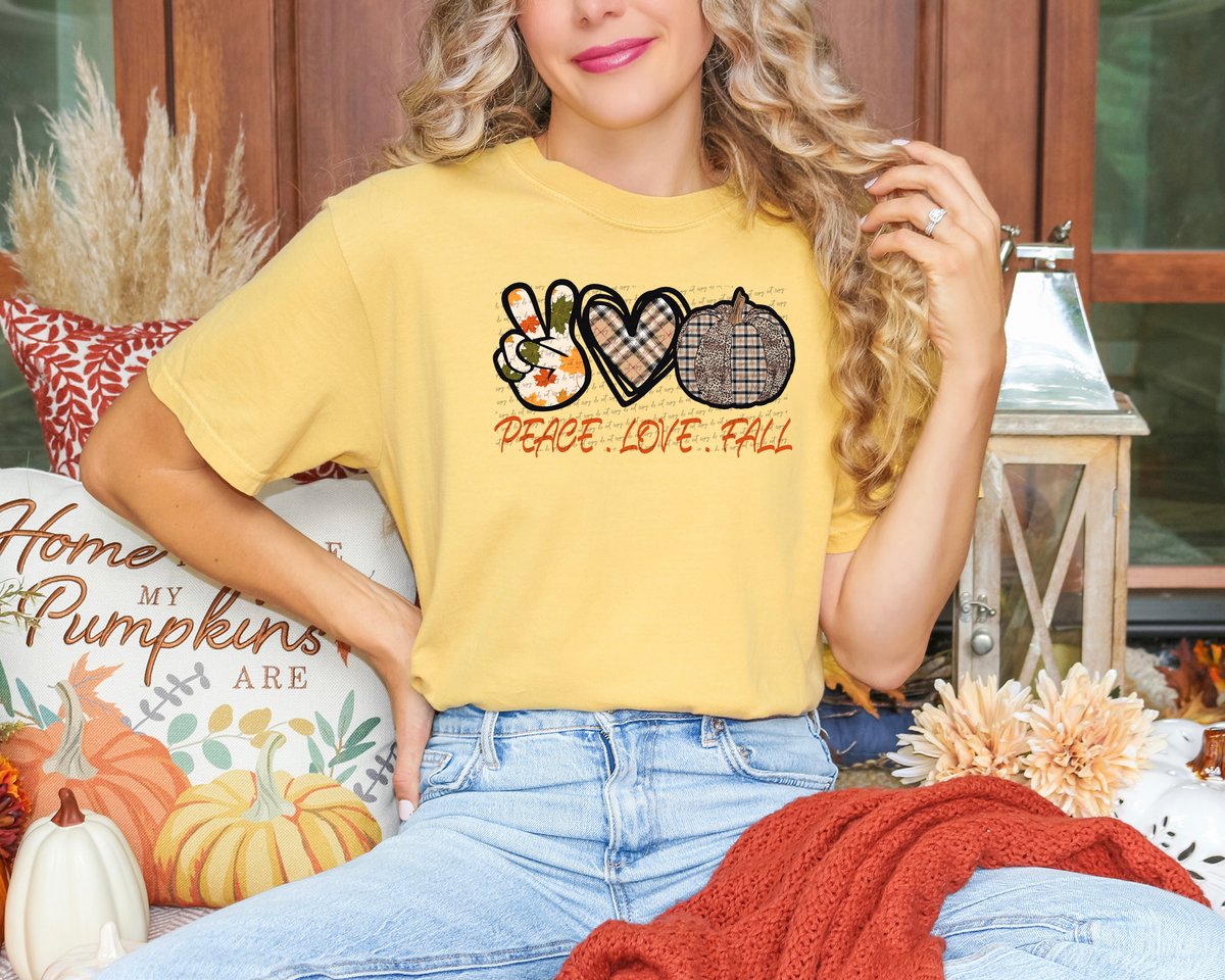 Peace Love Fall 51634 DTF transfer