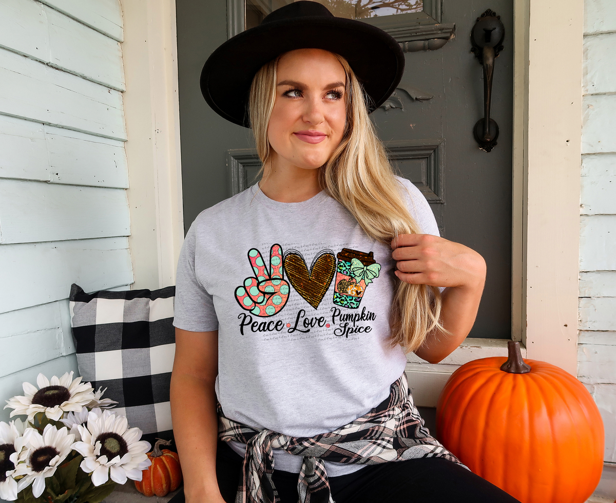 Peace Love Pumpkin Spice 42608 DTF transfer
