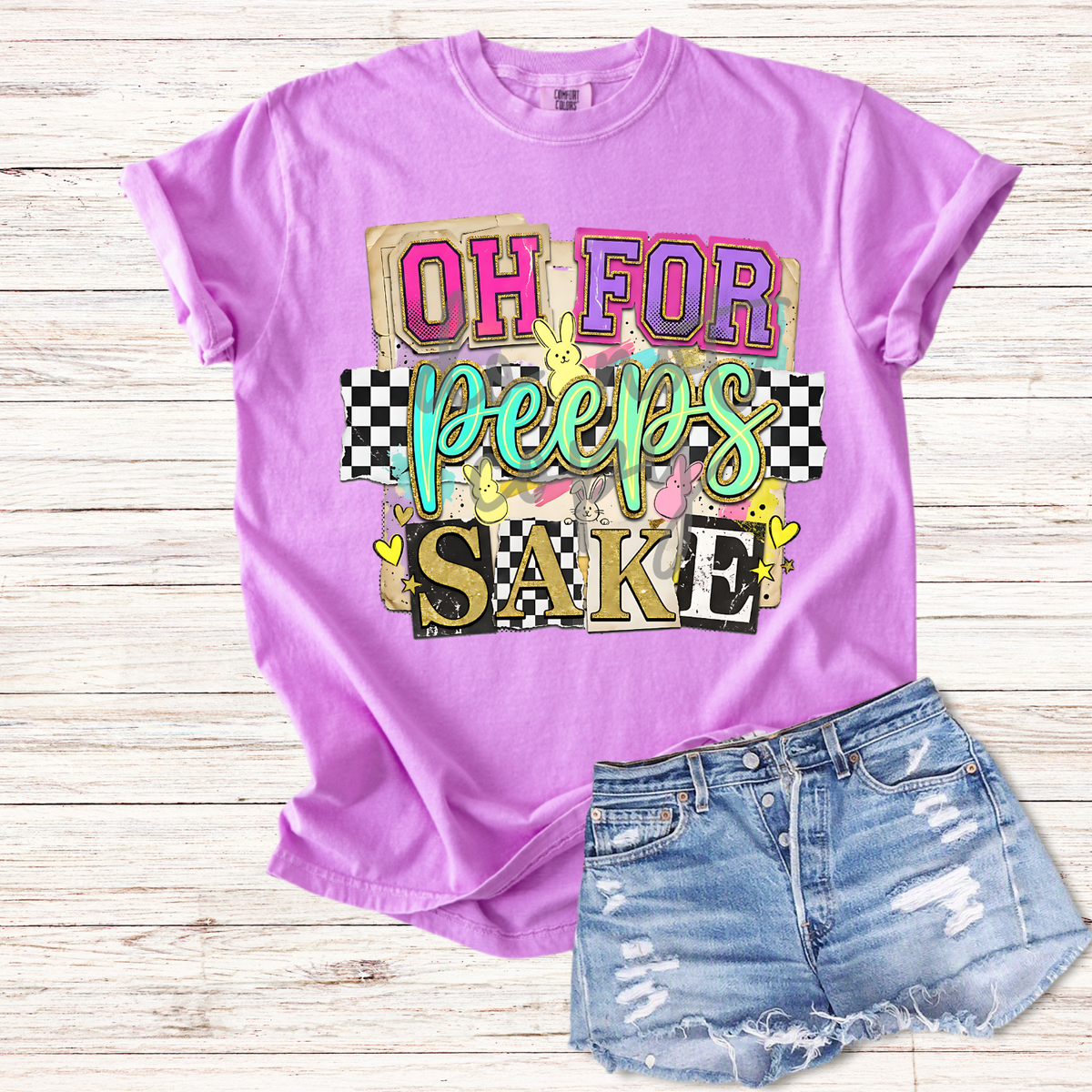 Oh for peeps sake magazine font (Parker) DTF Transfer