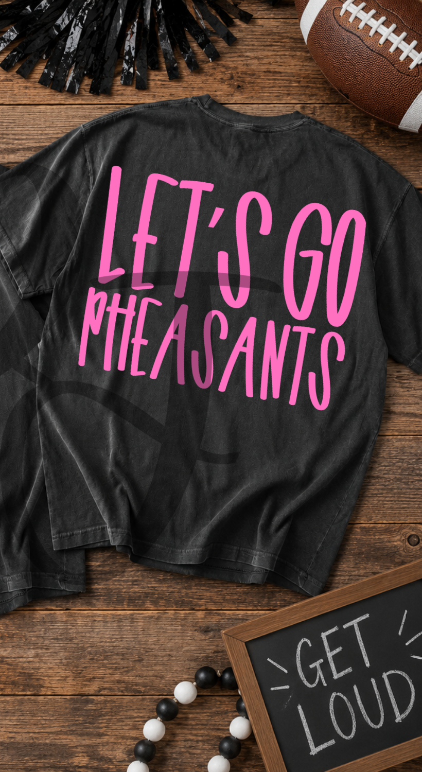 Lets go pheasants- pink (Parker) DTF Transfer