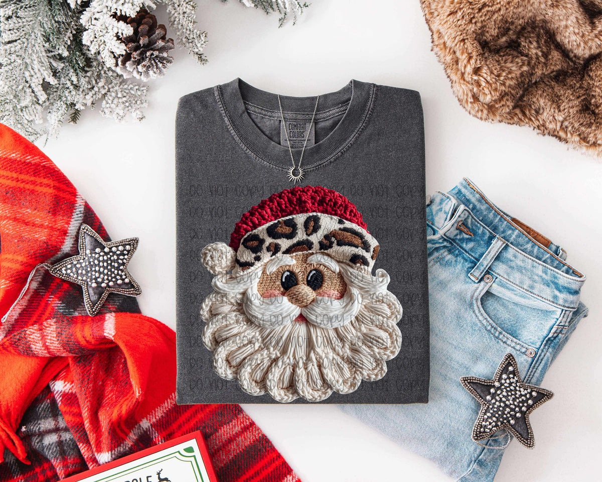 Leopard Yarn Santa (SSD) DTF Transfer