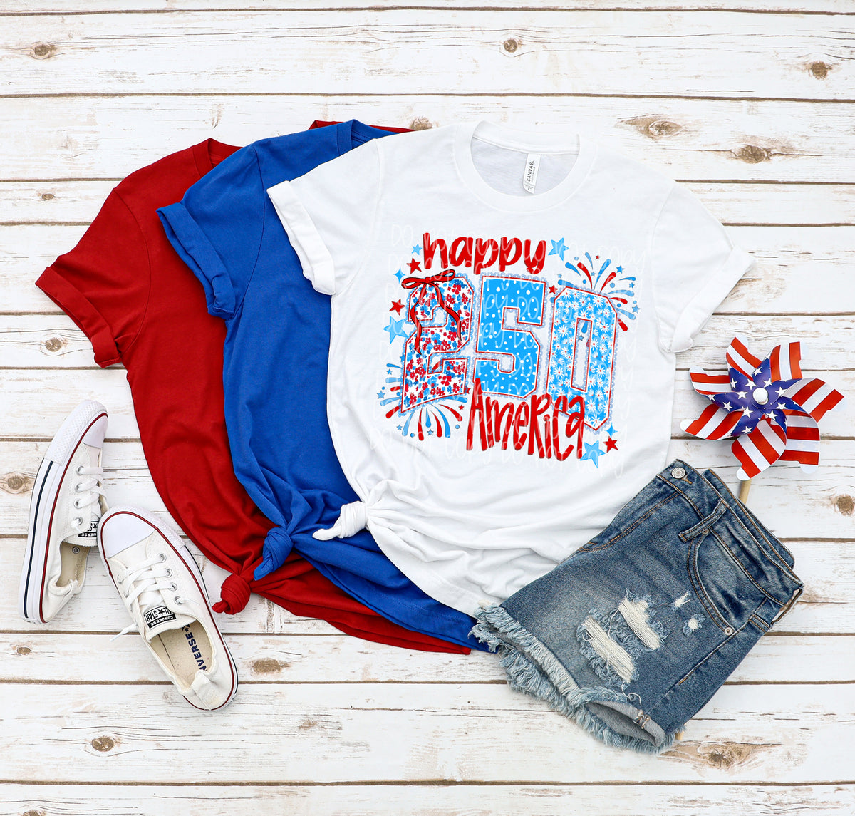 Happy 250 America (SSD) DTF Transfer