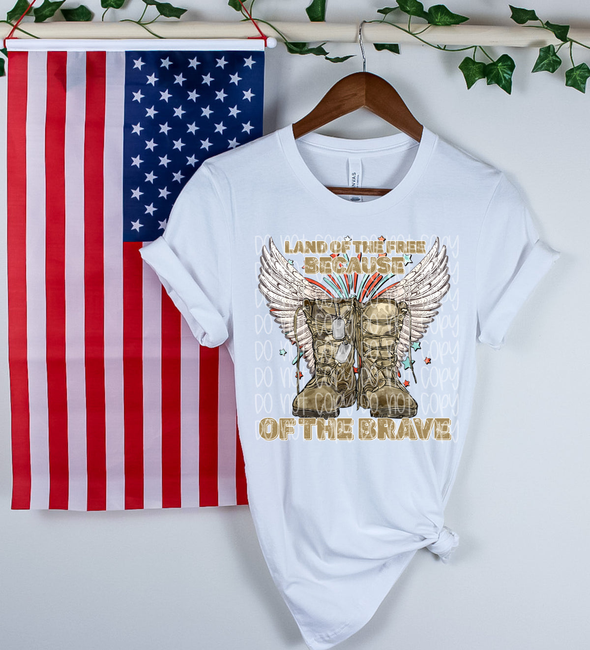 Land of the free boots (SSD) DTF Transfer
