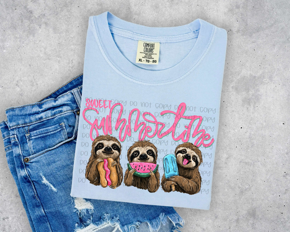 Sweet summertime hotdog, watermelon, popsicle (SSD) DTF Transfer