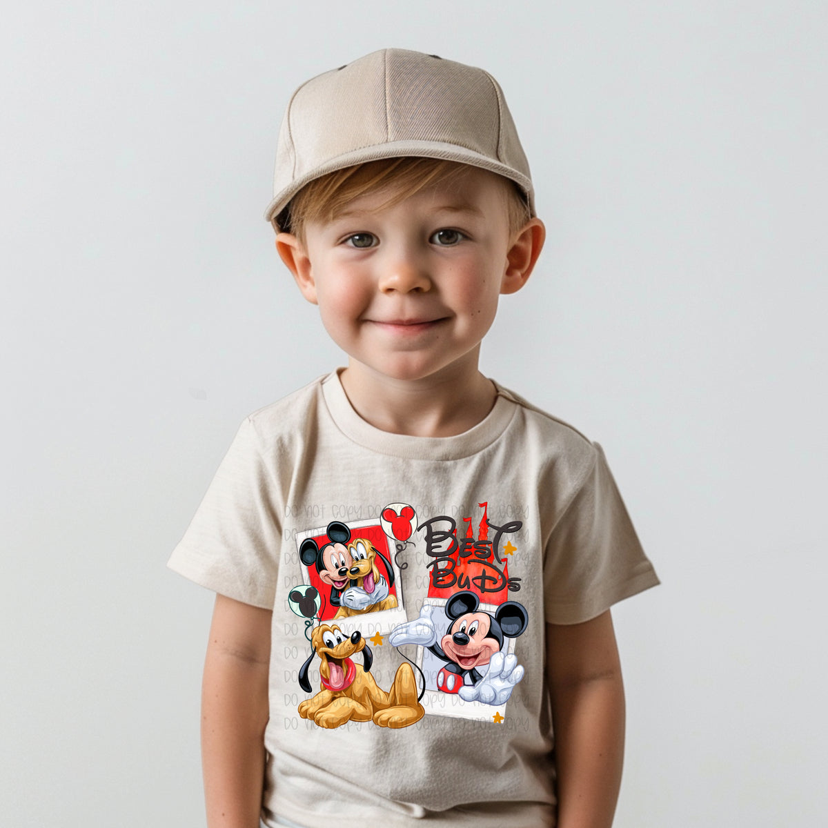 Boy mouse best buds polaroids (SSD) DTF Transfer