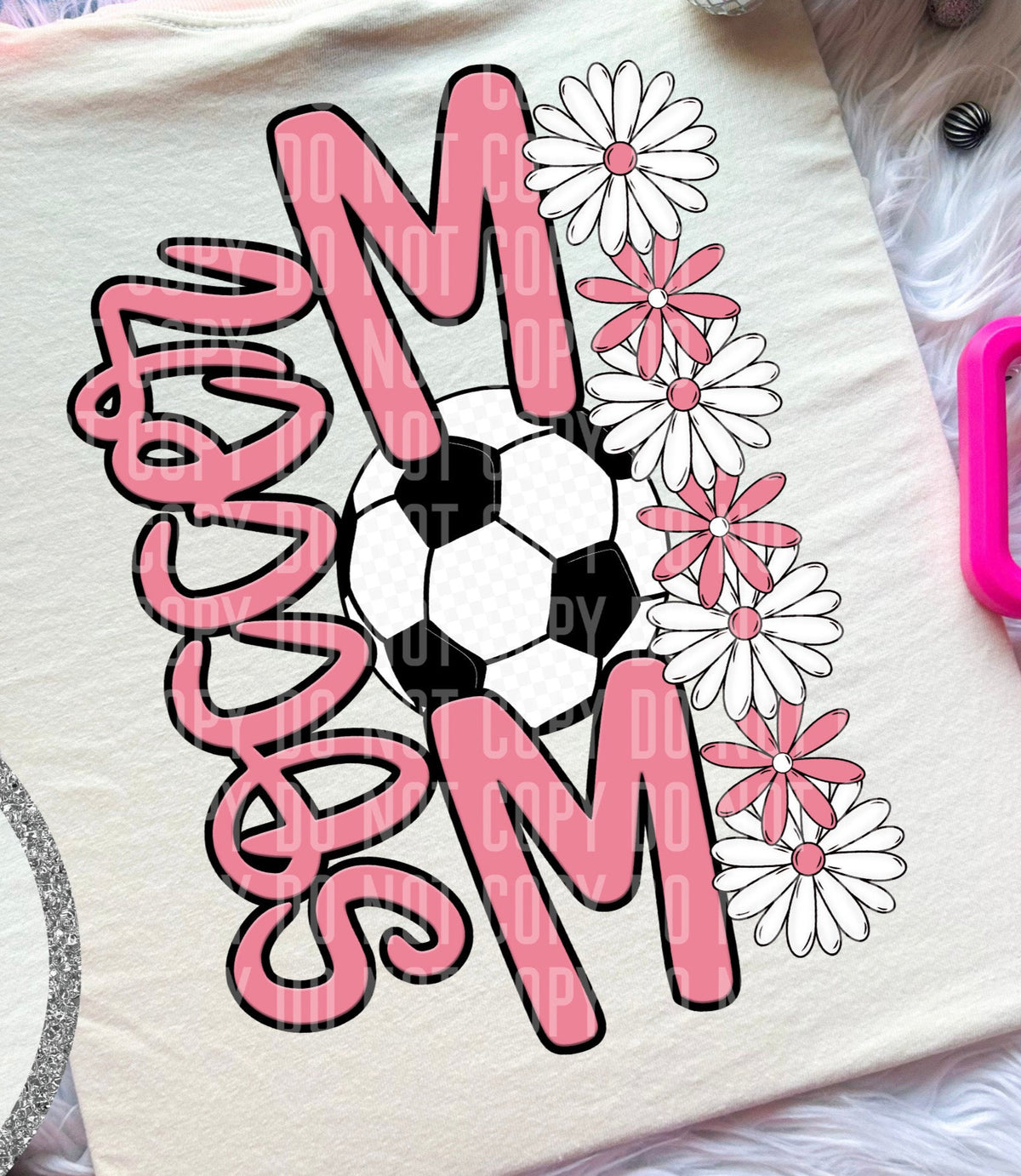 Soccer Mom Pink BACK (Caplinger) DTF transfer