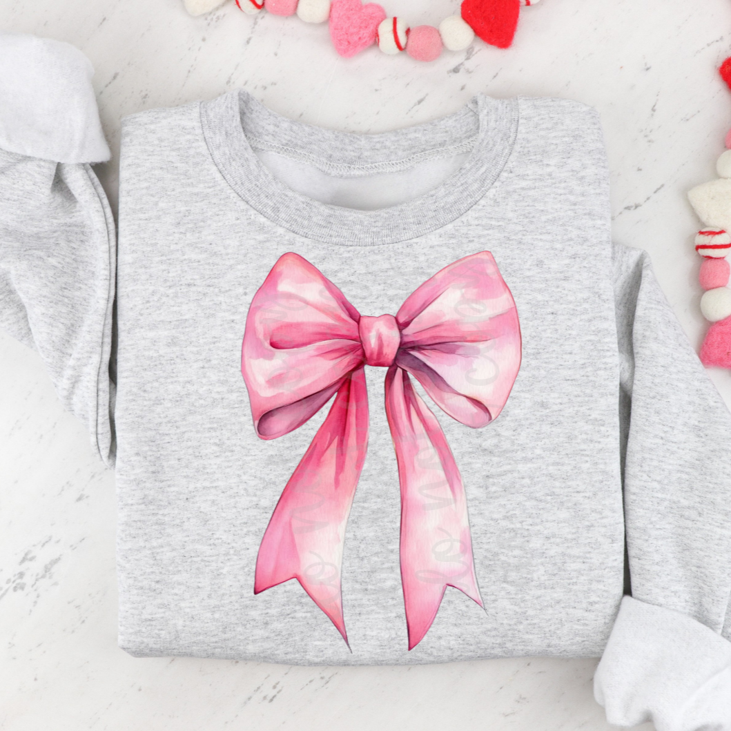 Pink bow (Parker)  DTF Transfer