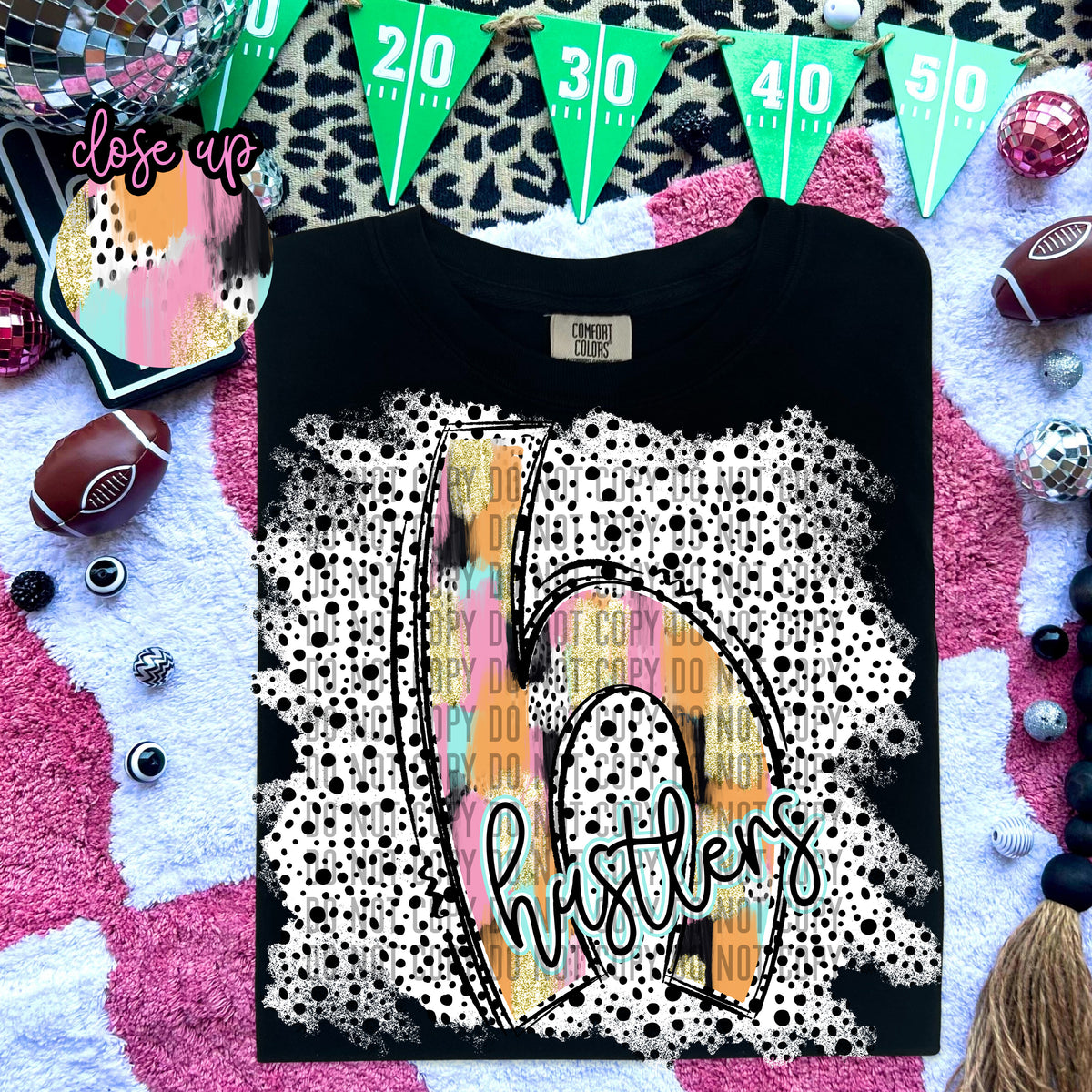 Pink Brushstroke Alpha Hustlers 59101 DTF transfer
