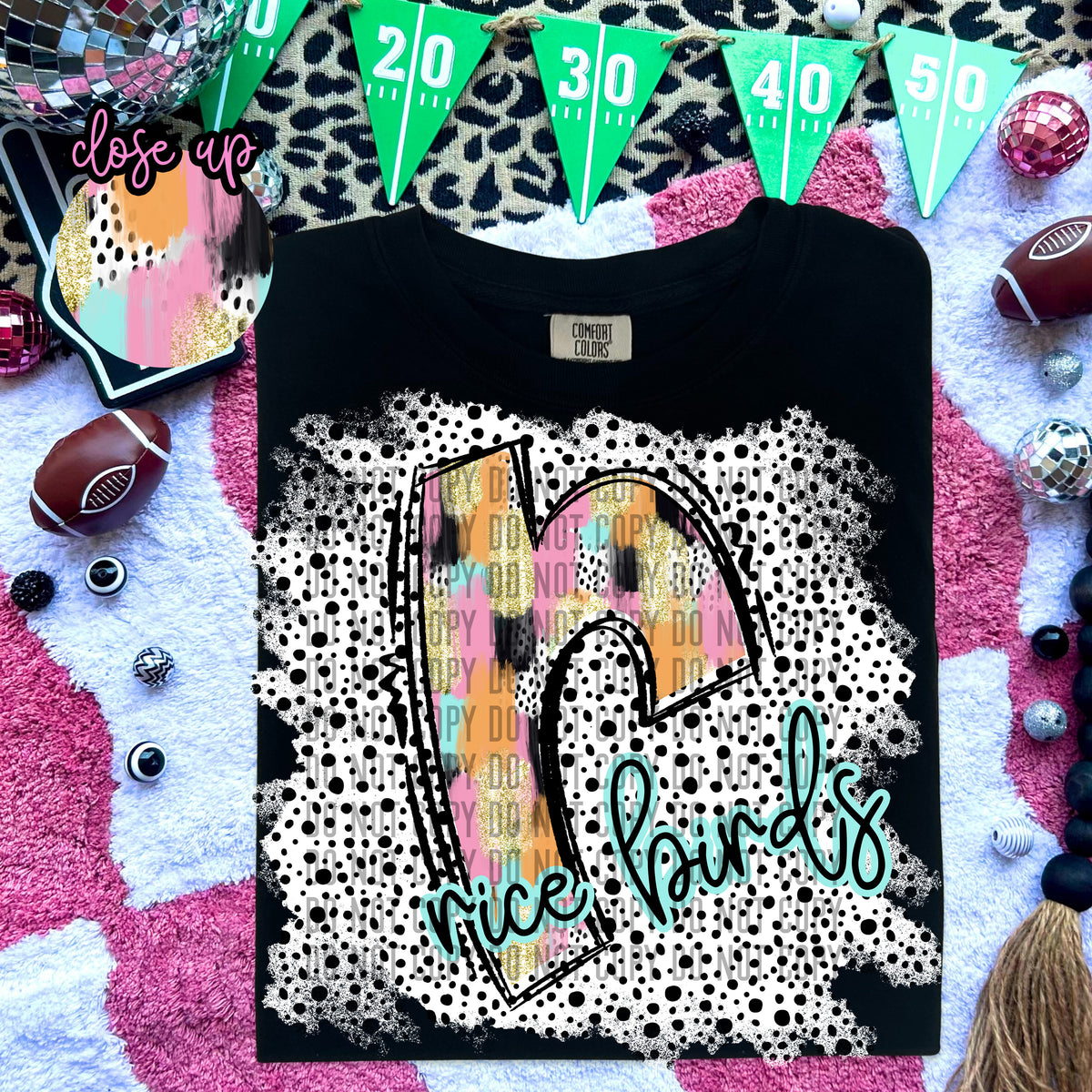 Pink Brushstroke Alpha Ricebirds 59143 DTF transfer
