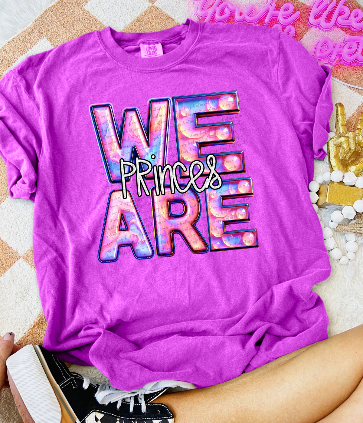 We Are Princes Pink Gemstone 63482 DTF transfer