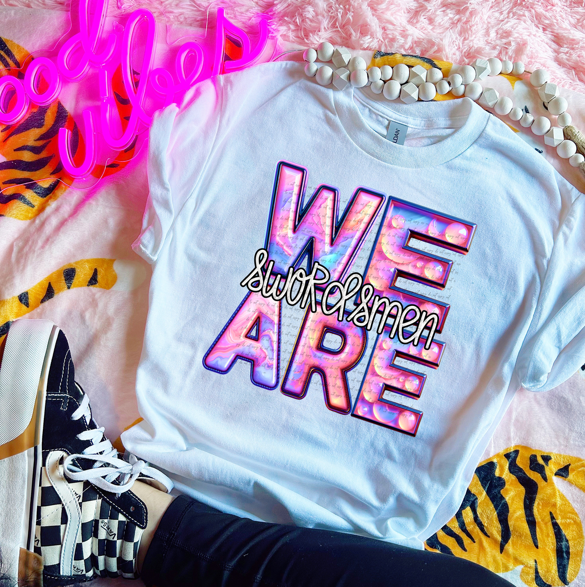 We Are Swordsmen Pink Gemstone 63510 DTF transfer