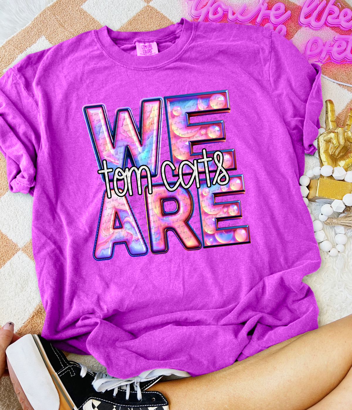 We Are Tom Cats Pink Gemstone 63517 DTF transfer