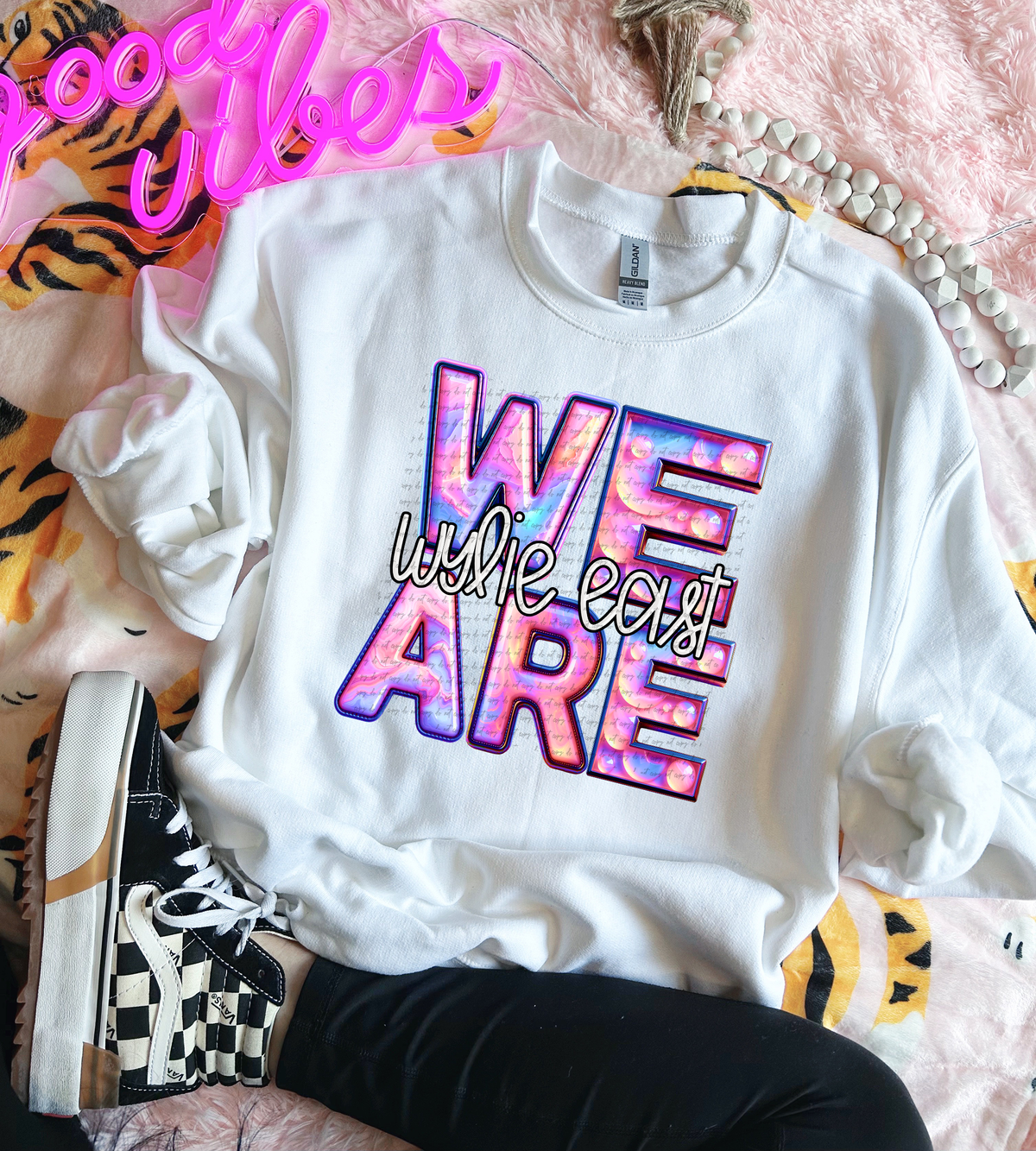 We Are Wylie East Pink Gemstone 63528 DTF transfer
