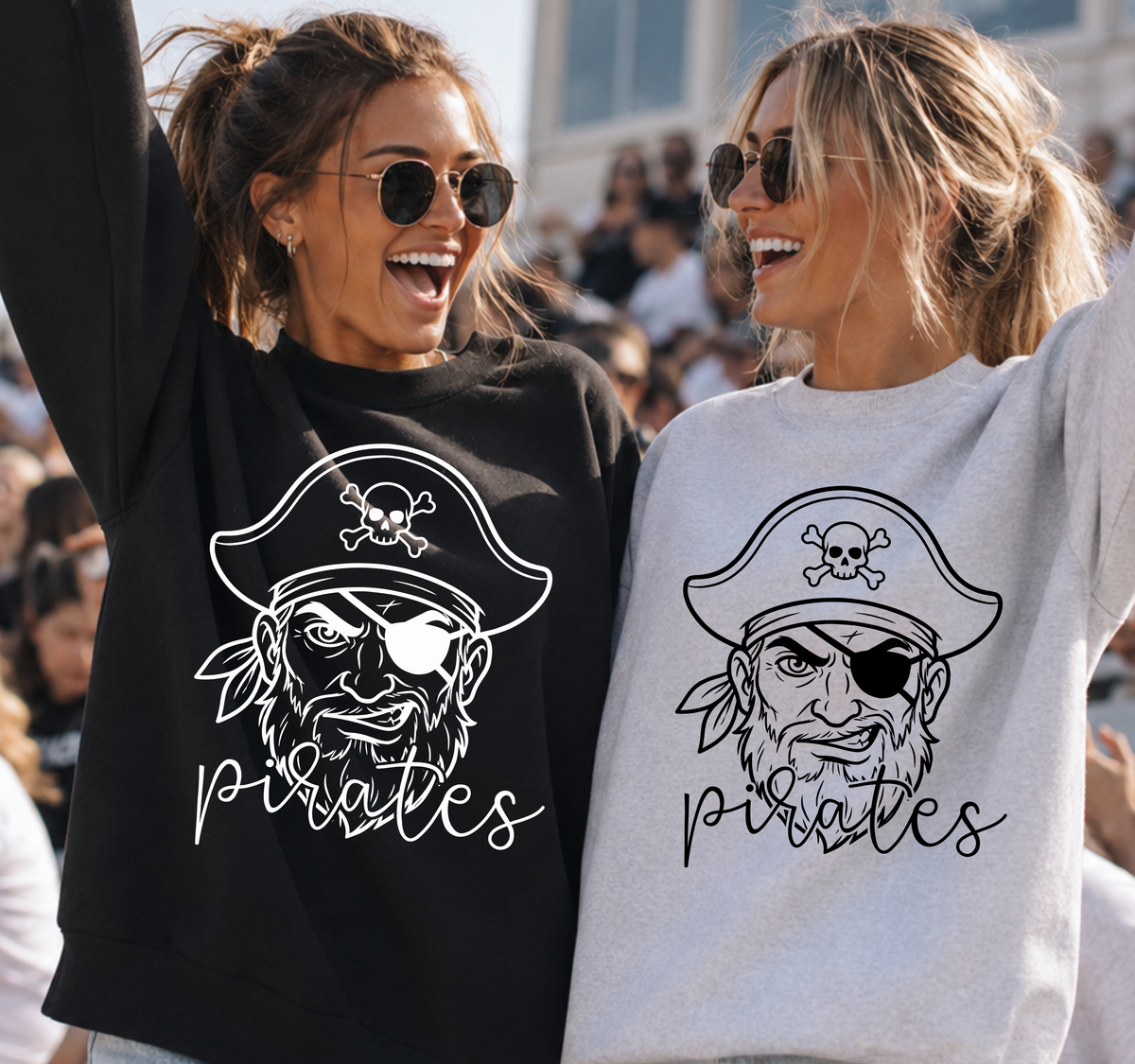Pirates BLACK outline (PARKER) DTF Transfer