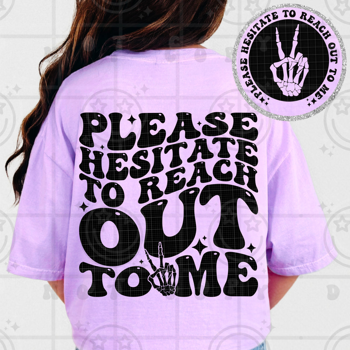 Please hesitate (POCKET ONLY) (HW) DTF Transfer