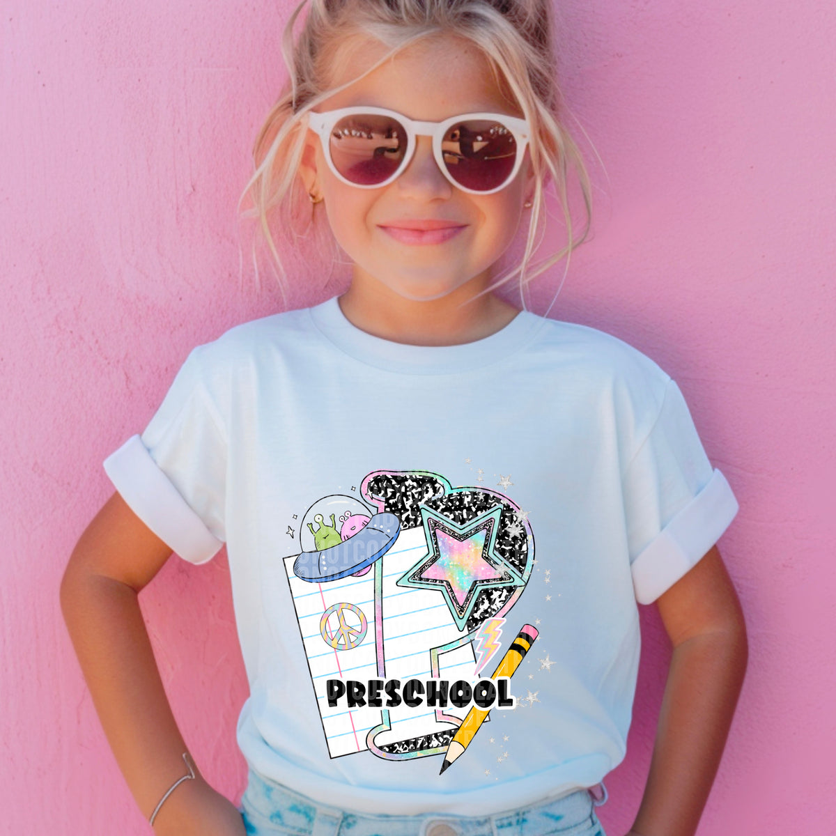 Preschool Paper Pencil 104569 DTF transfer