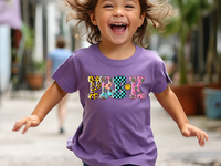 Pre K Leopard Checkered Multi Color 42219 DTF transfer