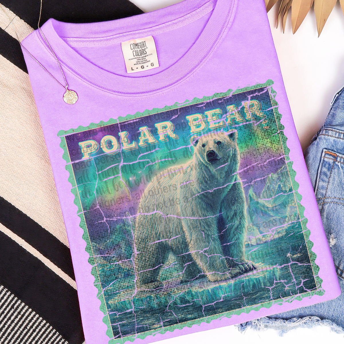 Polar bear stamp (TTD) 107043 DTF transfer