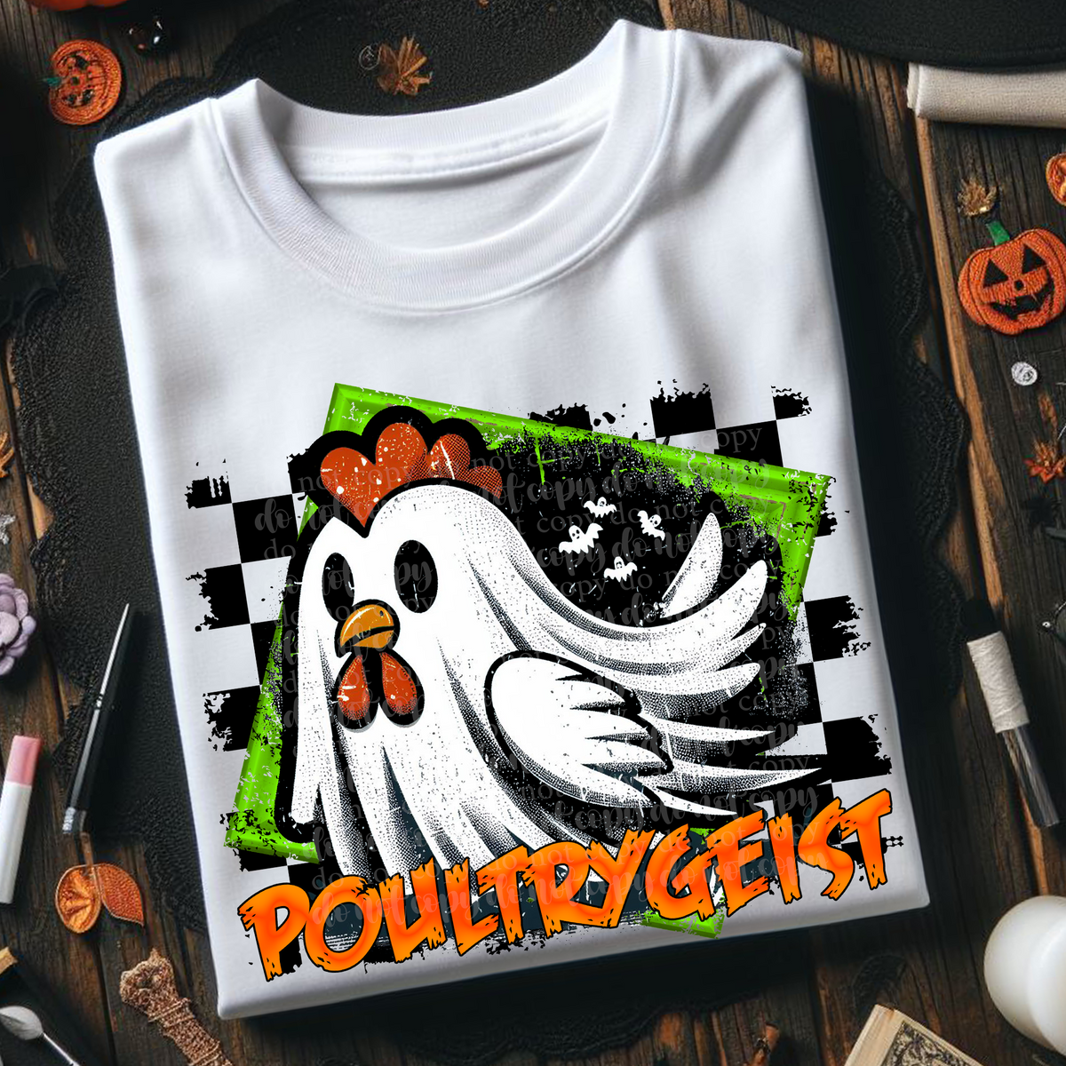 Poultrygeist chicken 114558 DTF transfer