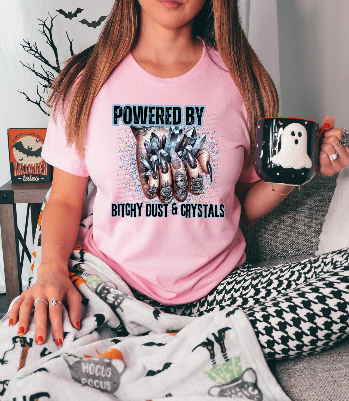 Powered By Bitchy Dust & Crystals 42222 DTF transfer