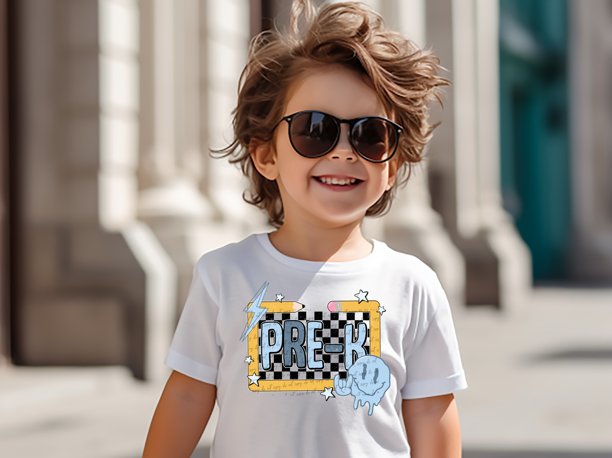 Pre K Drippy Smiley 42611 DTF transfer
