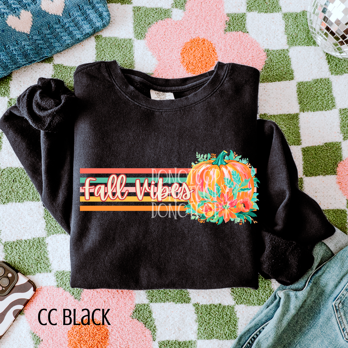 preppy pumpkin fall vibes CSG DTF transfer