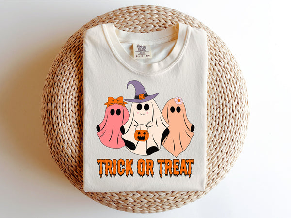 Trick or treat ghost trio DTF TRANSFER