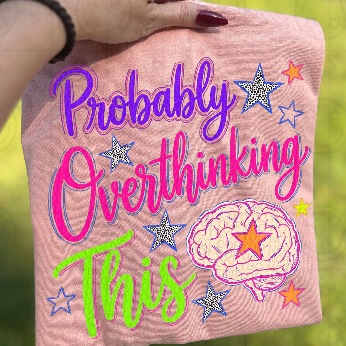 Probably overthinking this brain (HW) DTF Transfer