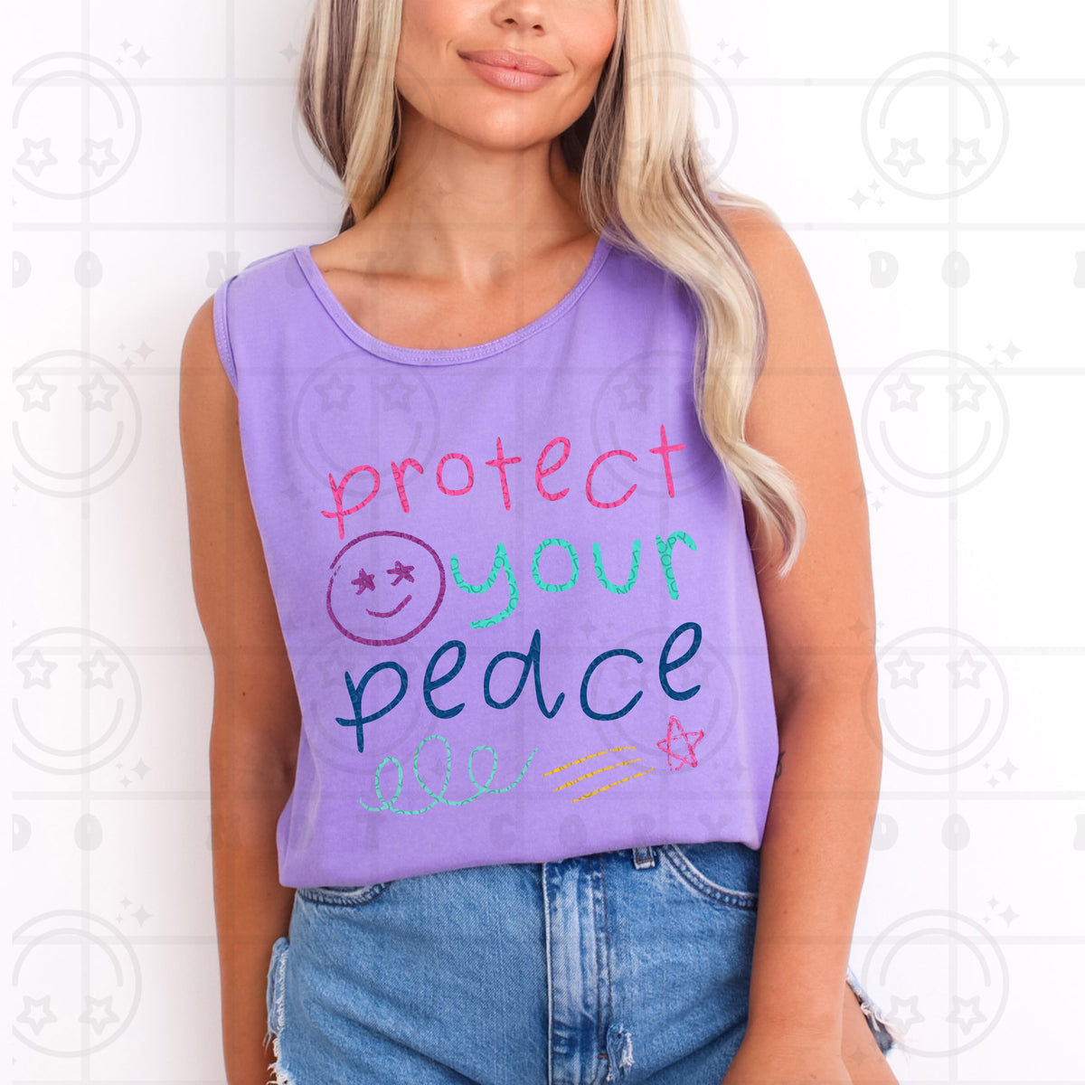 Protect your peace colorful (HW) DTF transfer